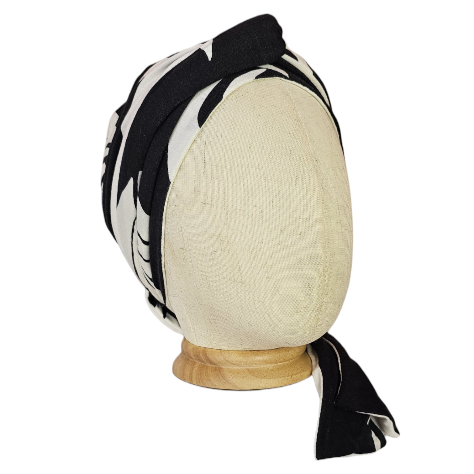 turbante dos colores estampado casual para mujeres cuero cabelludo sensible