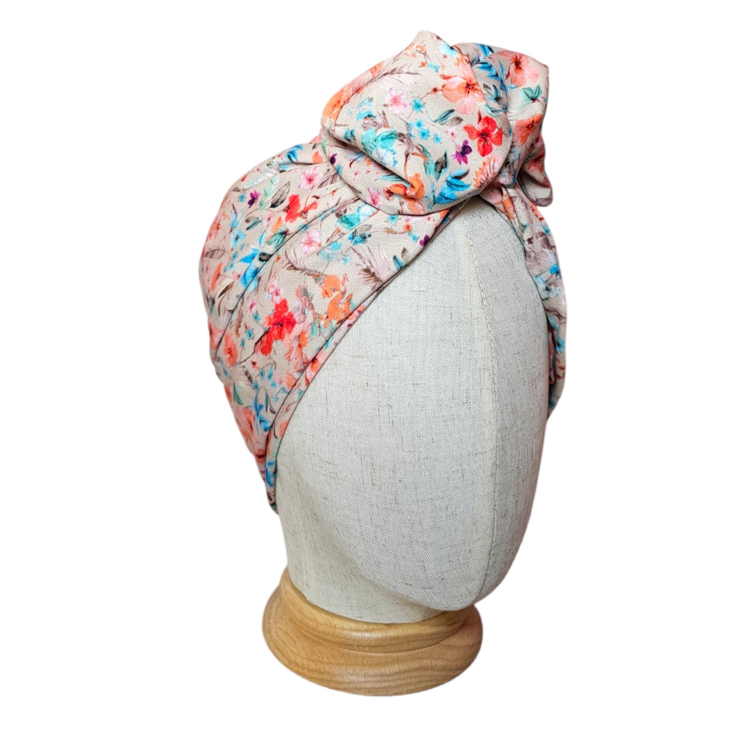 Turbante colores Tierra beige dama