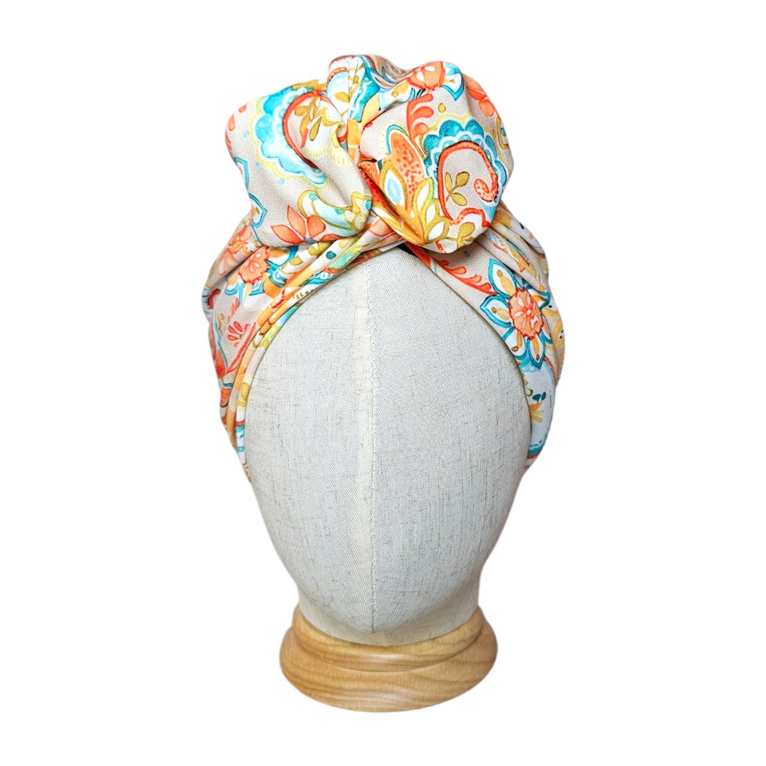 Turbante tonos amarillos juvenil completo